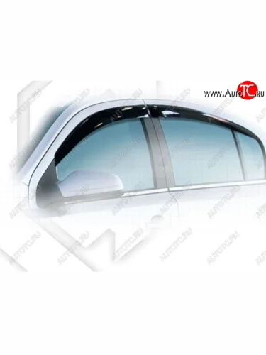 Дефлектора окон CA-Plastiс (Classic полупрозрачный) Opel Astra  H (2004-2007) седан дорестайлинг