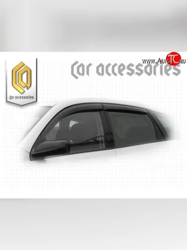 Комплект дефлекторов окон CA-Plastic (Classic полупрозрачный) Pontiac Vibe AZE (2008-2010)