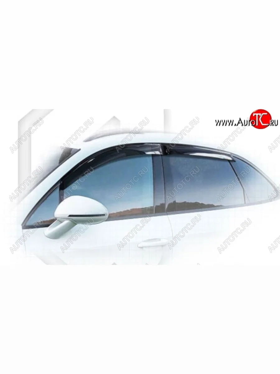 Дефлектора окон CA-Plastiс  Porsche Macan (2013-2019) 95B (Classic полупрозрачный, Без хром.молдинга)  в Керчи Республика Крым
