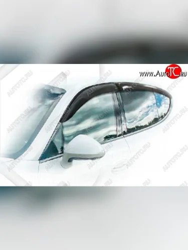 Дефлектора окон Executive CA-Plastiс (Classic полупрозрачный) Porsche Panamera 970 рестайлинг (2013-2016)