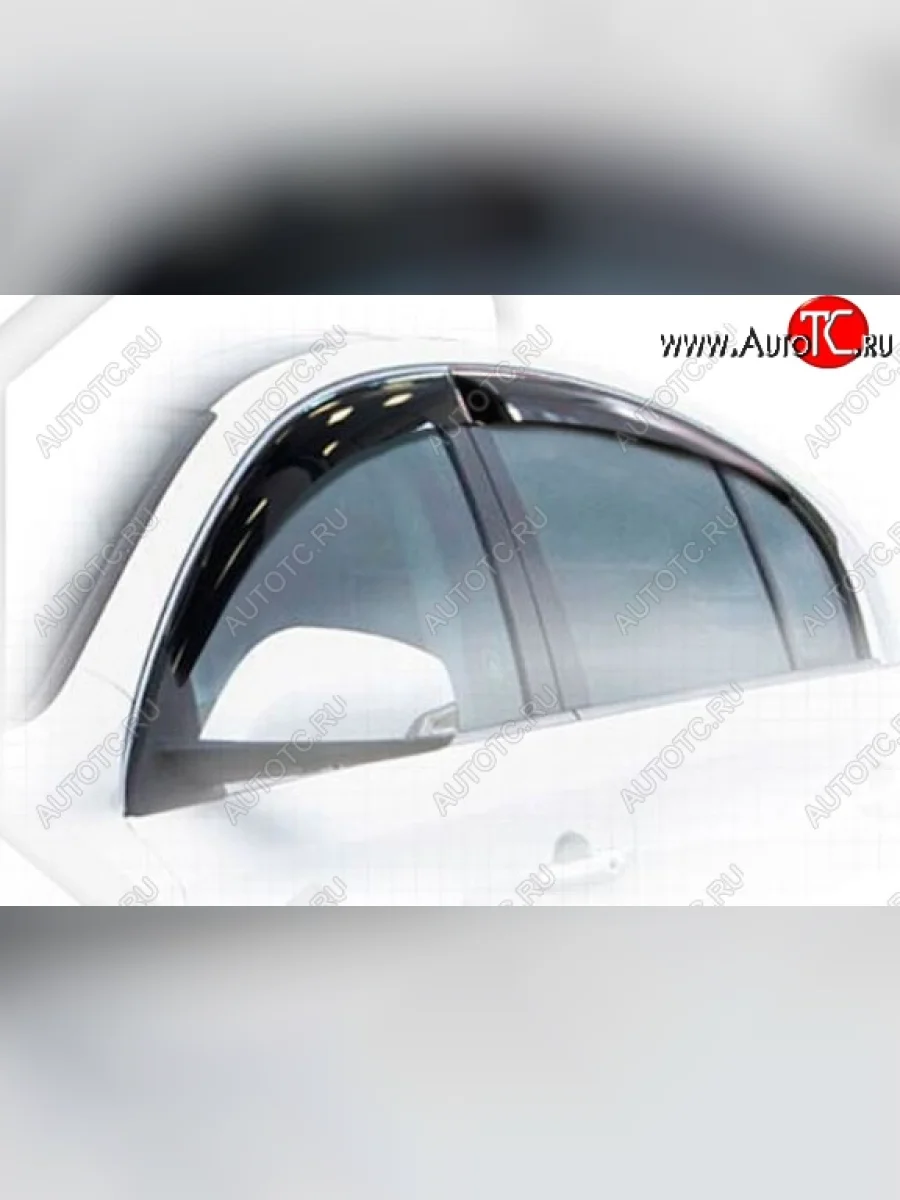 Дефлектора окон CA-Plastiс Renault Latitude (2010-2018) (Classic полупрозрачный, Без хром.молдинга)  в Самаре Самарской области