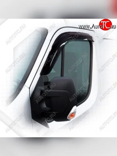 Дефлектора окон CA-Plastiс (Classic полупрозрачный) Renault Master FV,JV фургон дорестайлинг (2010-2015)