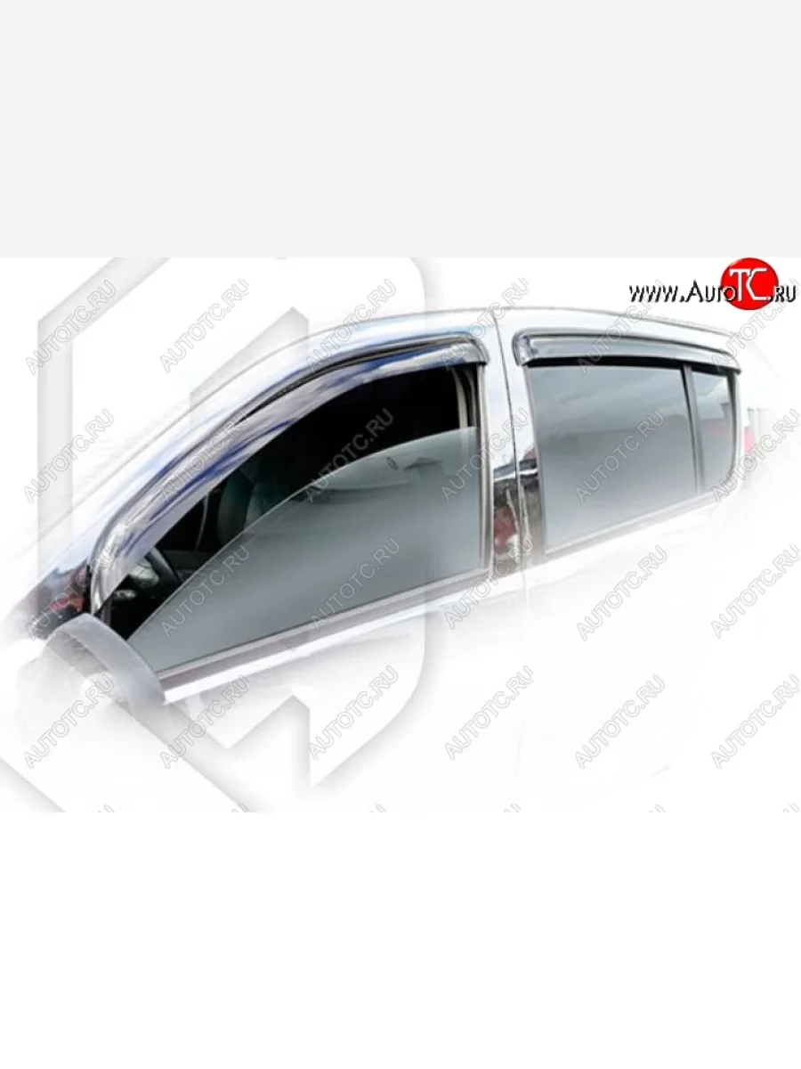 Дефлектора окон CA-Plastiс Renault Sandero 1 (2009-2014) (Classic полупрозрачный, Без хром.молдинга)  в Воронеже Воронежской области