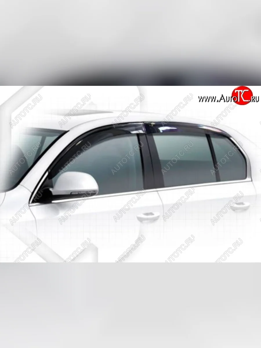 Дефлектора окон CA-Plastiс Skoda Superb B6 (3T) лифтбэк дорестайлинг (2008-2013) (Classic полупрозрачный, Без хром.молдинга)  в Керчи Республика Крым