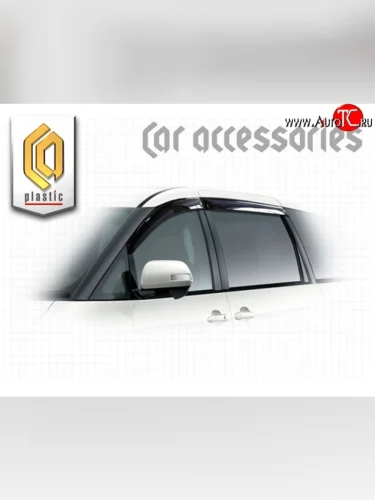 Дефлектора окон CA-Plastiс (Classic полупрозрачный) Toyota Estima  AHR20,XR50 (2006-2016) дорестайлинг, 1-ый рестайлинг, 2-ой рестайлинг