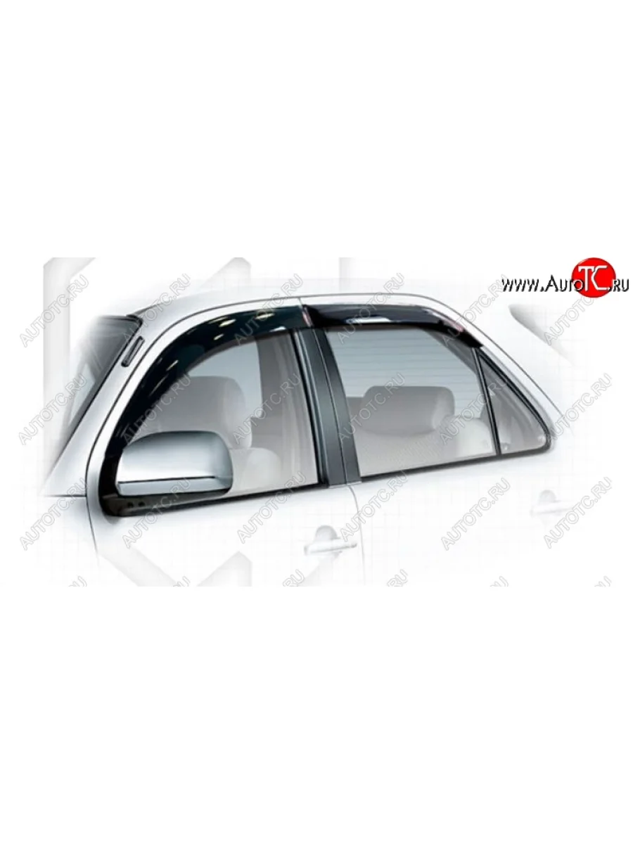 Дефлектора окон CA-Plastiс Toyota Fortuner AN50/AN60 дорестайлинг (2004-2008) (Classic полупрозрачный, Без хром.молдинга)  в Перми Пермском крае