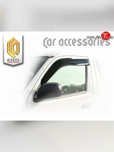 Дефлектора окон (правый руль) CA-Plastic (серия Classic полупрозрачный) Toyota Hiace  H200 (2004-2017) минивэн (Япония) дорестайлинг , минивэн (Япония) 1-ый рестайлинг, минивэн (Япония) 2-ой рестайлинг, минивэн (Япония) 3-ий рестайлинг
