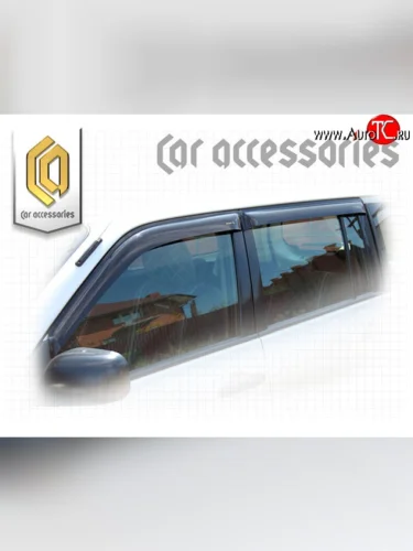 Комплект дефлекторов окон CA-Plastic (Classic полупрозрачный) Toyota Succeed дорестайлинг (2002-2014)