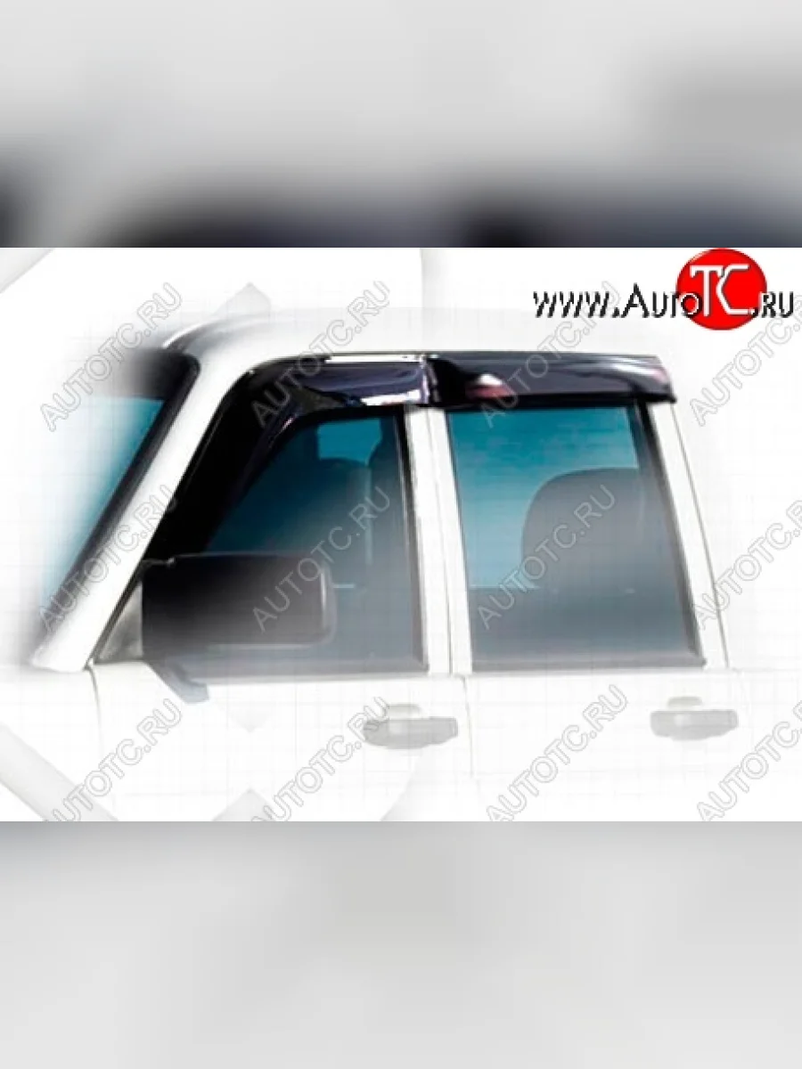 Дефлектора окон CA-Plastiс Уаз Патриот 3163 5 дв. дорестайлинг (2005-2013) (Classic полупрозрачный, Без хром.молдинга)  в Воронеже Воронежской области