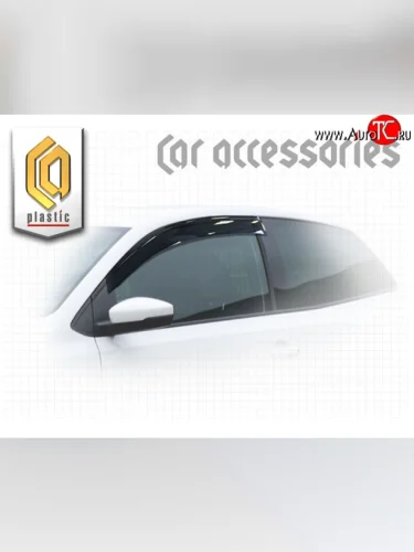 Комплект дефлекторов окон CA Plastic (5 дверей) (Classic полупрозрачный) Volkswagen Polo  Mk5 6R,6C,61 (2009-2015) хэтчбек 5 дв. дорестайлинг