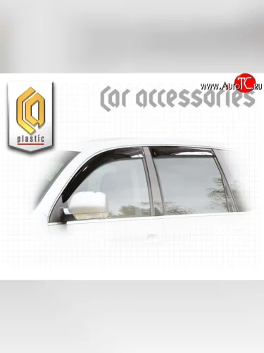Комплект дефлекторов окон CA Plastic (Classic полупрозрачный) Volkswagen Touareg 1 GP дорестайлинг (2002-2007)