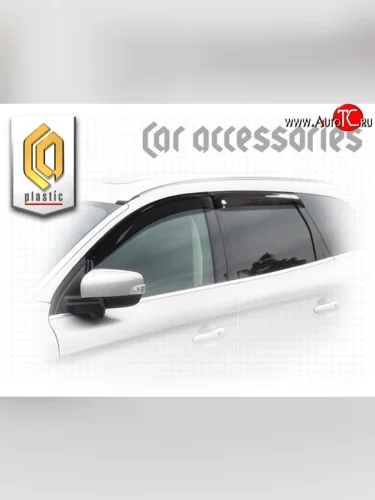 Комплект дефлекторов окон CA Plastic (Classic полупрозрачный) Volvo XC60  дорестайлинг (2008-2013)