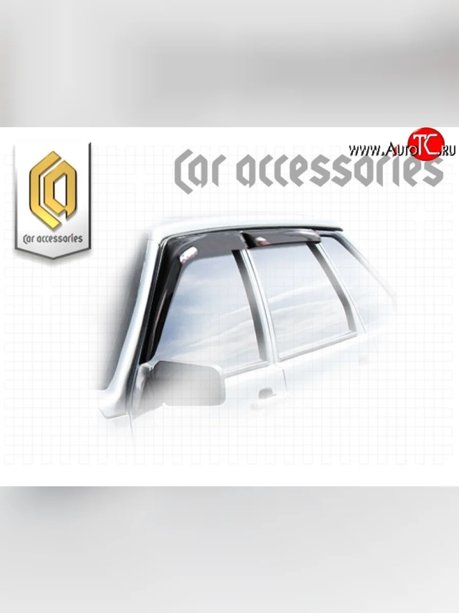 Комплект дефлекторов окон CA-Plastic Лада ВАЗ 21099 (1990-2004) (Classic полупрозрачный)  в Перми Пермском крае