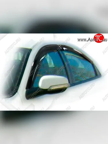 Дефлектора окон REIN (накладные) (Classic полупрозрачный) ГАЗ Волга Сайбер (2008-2010)