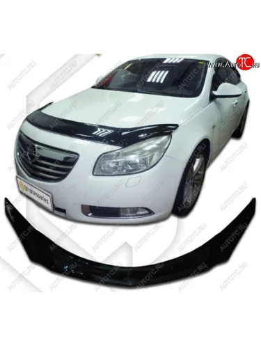 Дефлектор капота CA-Plastic (Classic черный) Opel Insignia A дорестайлинг седан (2008-2013)