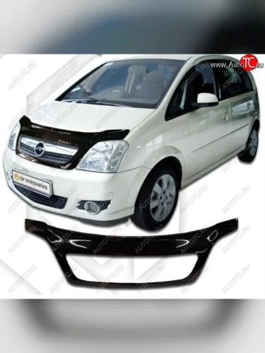 Дефлектор капота CA-Plastic (Classic черный) Opel Meriva A (2002-2010)