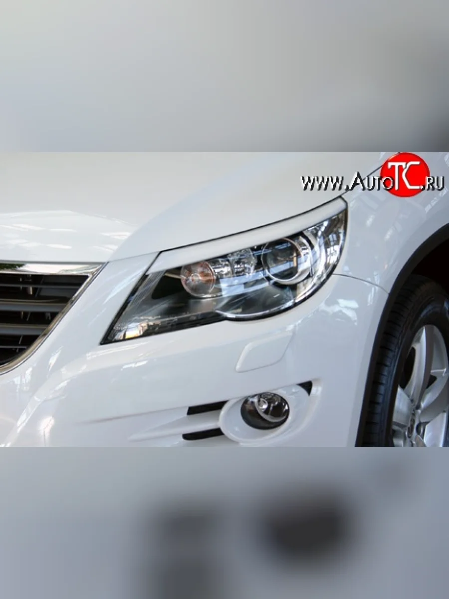 Накладки на фары CT Volkswagen Tiguan NF дорестайлинг (2006-2011) (Неокрашенные)  в Керчи Республика Крым