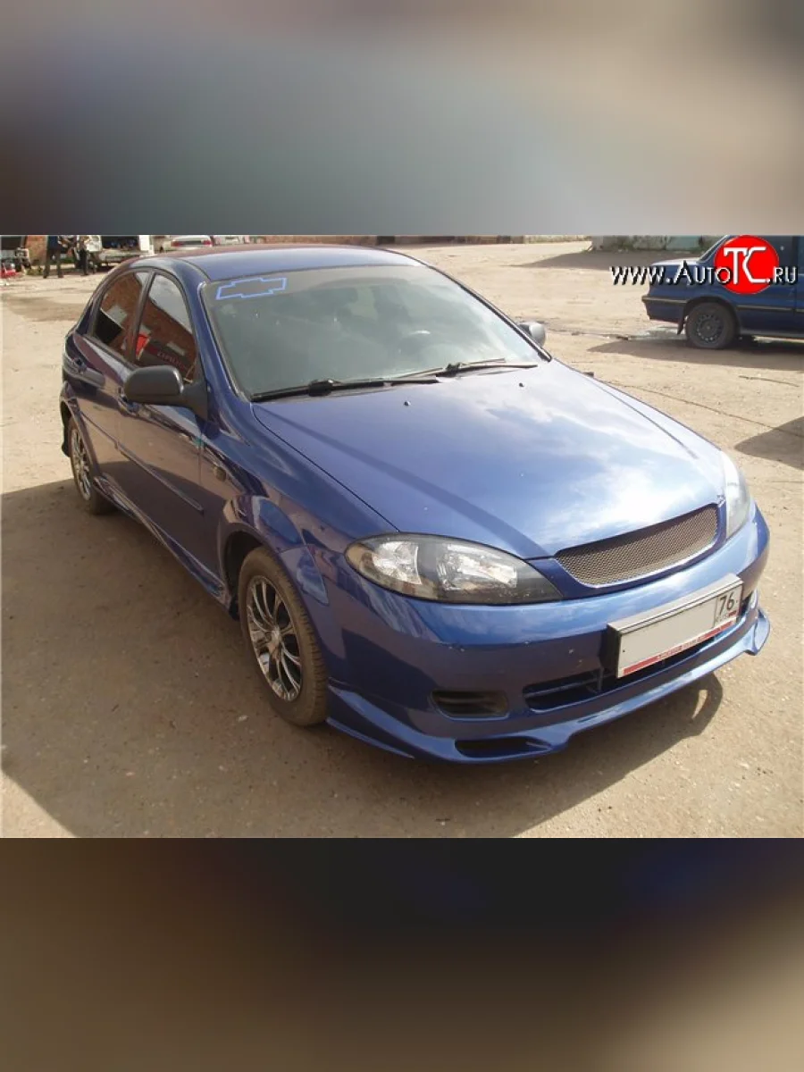 Накладка переднего бампера CT-1 Chevrolet Lacetti хэтчбек (2002-2013) (Неокрашенная)  в Перми Пермском крае