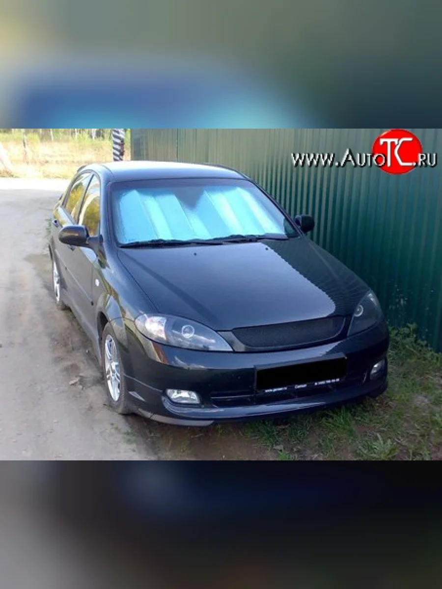 Накладка WTCC на передний бампер Chevrolet Lacetti хэтчбек (2002-2013) (Неокрашенная)  в Керчи Республика Крым
