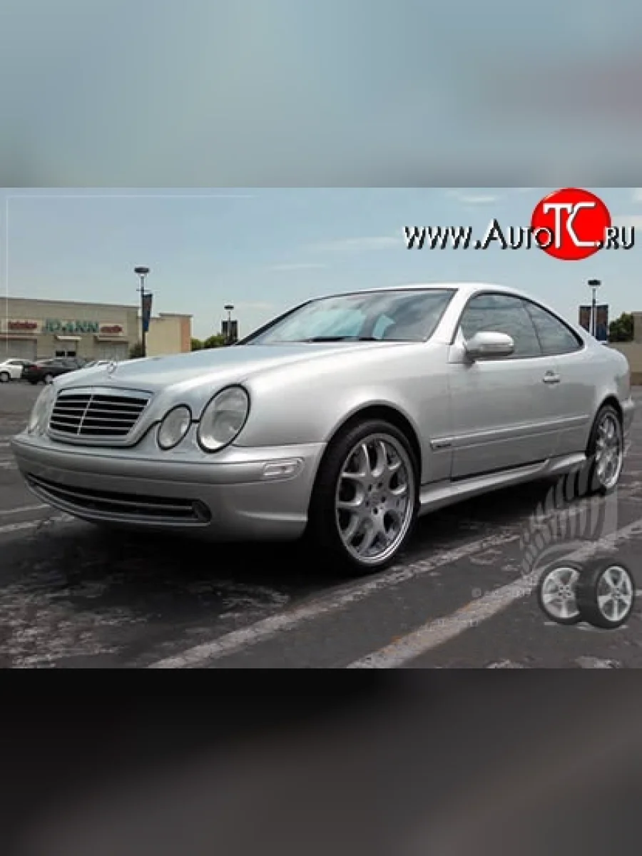 Пороги накладки CLK 55 AMG Mercedes-Benz CLK class W208 (1997-2002) (Неокрашенные)  в Самаре Самарской области