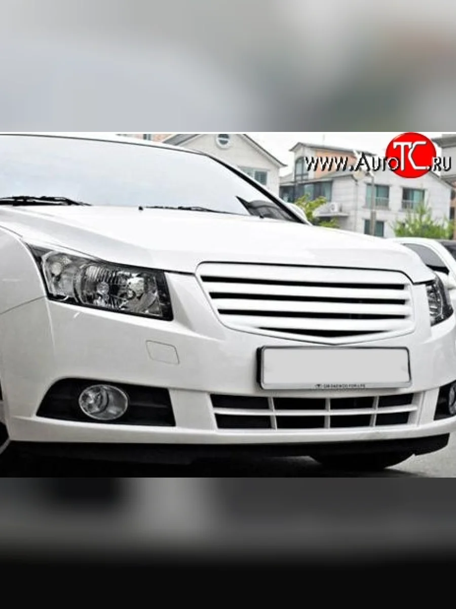 Решётка радиатора Mercedes Style Chevrolet Cruze J305 хэтчбек дорестайлинг (2009-2012) (Неокрашенная)  в Керчи Республика Крым