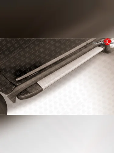 Алюминиевые пороги Slitkoff Optima Silver Great Wall Hover H3 (2014-2016)  рестайлинг