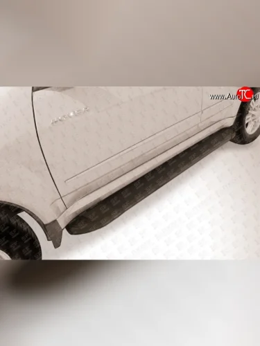 Алюминиевые пороги Slitkoff Optima Black Great Wall Hover H5 (2010-2017)