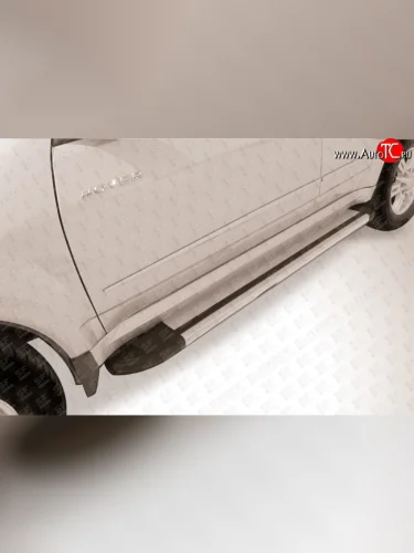 Алюминиевые пороги Slitkoff Luxe Silver Great Wall Hover H5 (2010-2017)