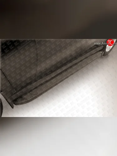 Алюминиевые пороги Slitkoff Optima Black Haval H2 (2014-2021)