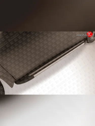 Алюминиевые пороги Slitkoff Luxe Black Honda CR-V  RM1,RM3,RM4 (2012-2015) дорестайлинг