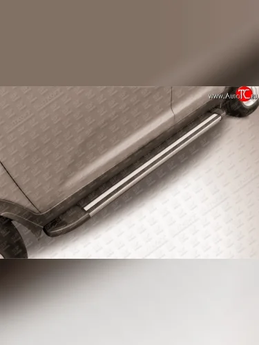 Алюминиевые пороги Slitkoff Luxe Black KIA Sportage  3 SL (2010-2016) дорестайлинг, рестайлинг