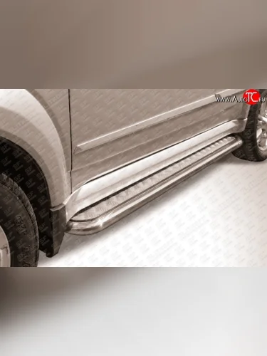 Широкая защита порогов Slitkoff Great Wall Hover H3 (2010-2014)  дорестайлинг