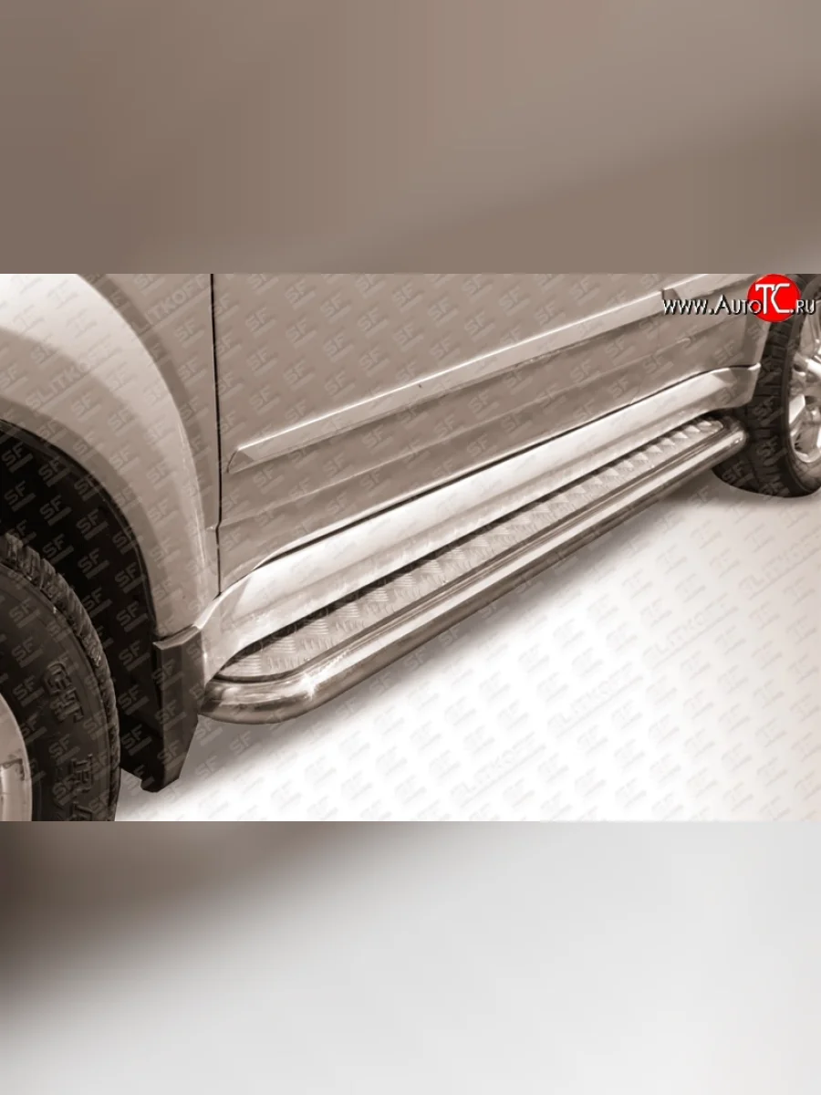 Широкая защита порогов Slitkoff Great Wall Hover H3  дорестайлинг (2010-2014)  в Самаре Самарской области