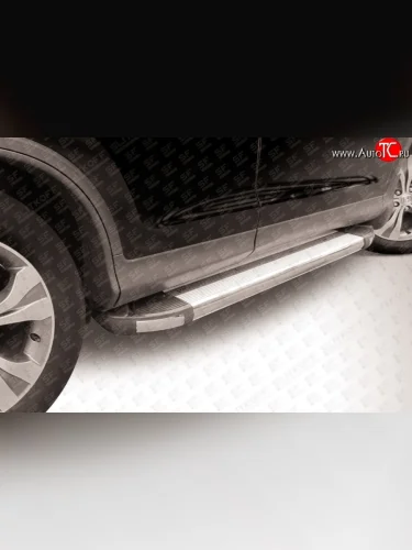 Алюминиевые пороги Slitkoff Honda CR-V  RM1,RM3,RM4 (2012-2015) дорестайлинг