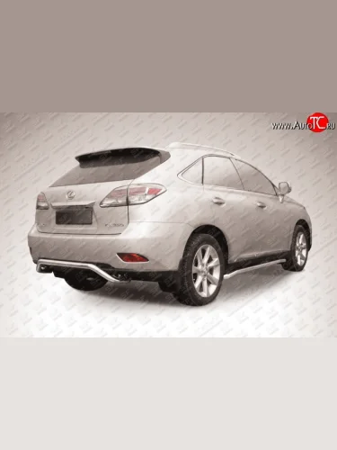 Фигурная защита заднего бампера диаметром 57 мм Slitkoff (Нержавейка) Lexus RX  270 - RX350  AL10