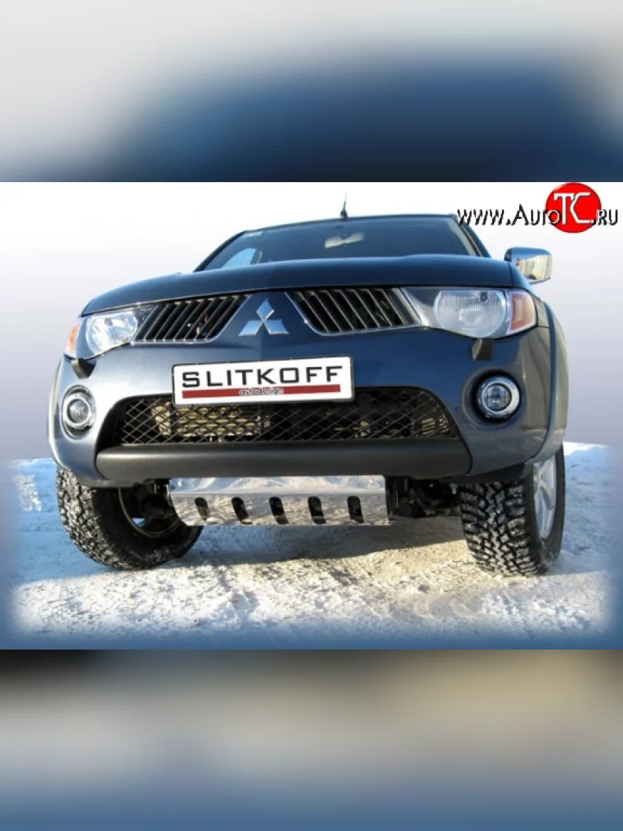 Защита картера двигателя Slitkoff Mitsubishi L200 5 KK,KL рестайлинг (2018-2022)  с доставкой в г. Керчь