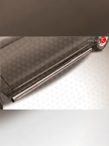 Защита порогов из круглой трубы диаметром 57 мм Slitkoff (Нержавейка) Mitsubishi ASX 1-ый рестайлинг (2013-2016)