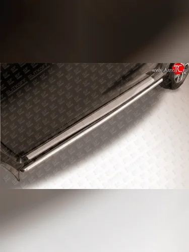 Защита порогов из круглой трубы диаметром 42 мм Slitkoff Nissan Terrano D10 дорестайлинг (2013-2016)