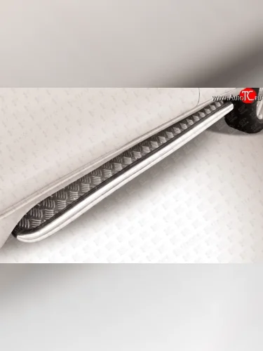 Широкая защита порогов Slitkoff Toyota Land Cruiser Prado  J150 (2013-2017) 1-ый рестайлинг