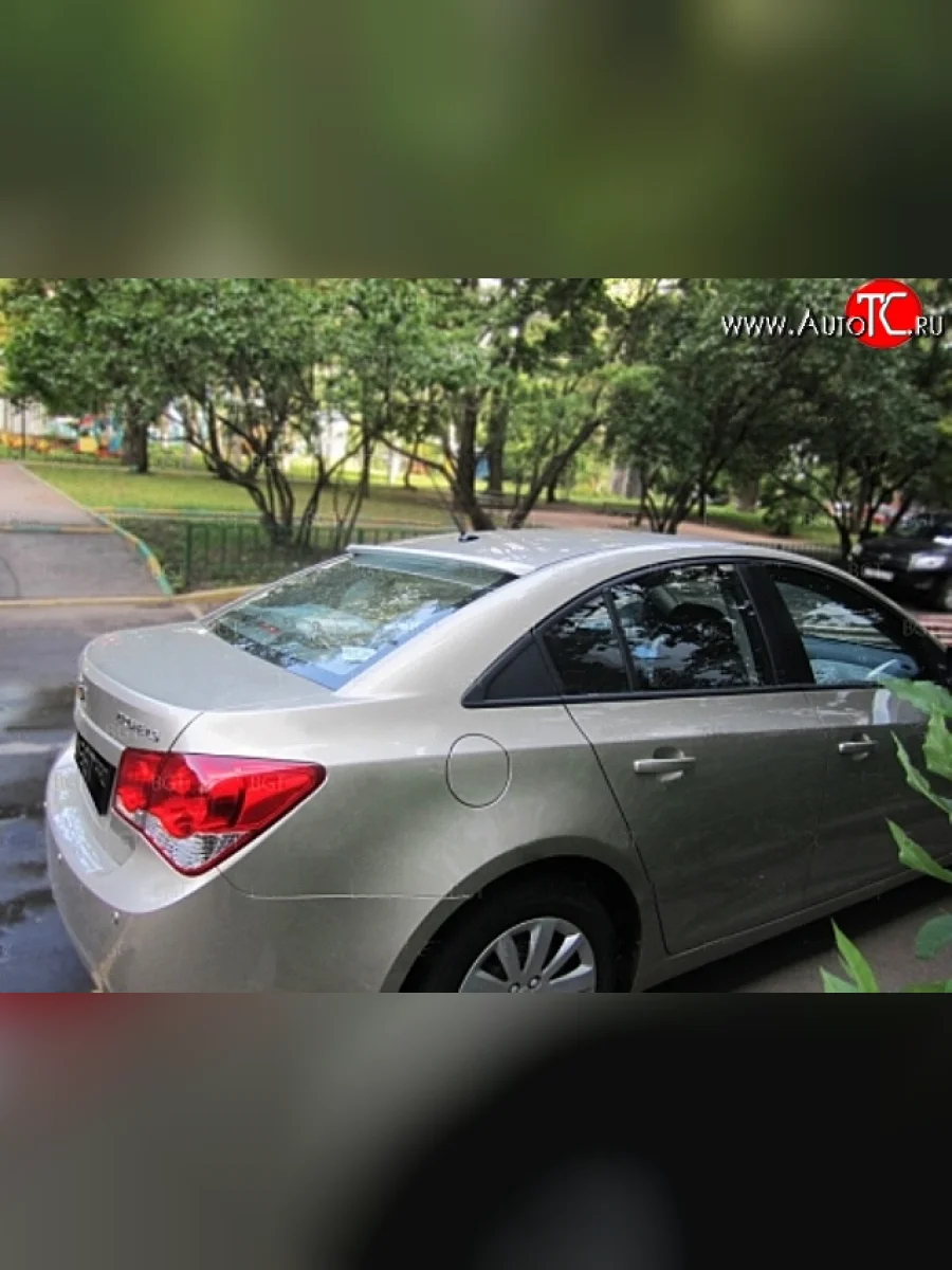 Козырёк на заднее лобовое стекло Sport Chevrolet Cruze J300 седан дорестайлинг (2009-2012) (Неокрашенный)  в Самаре Самарской области