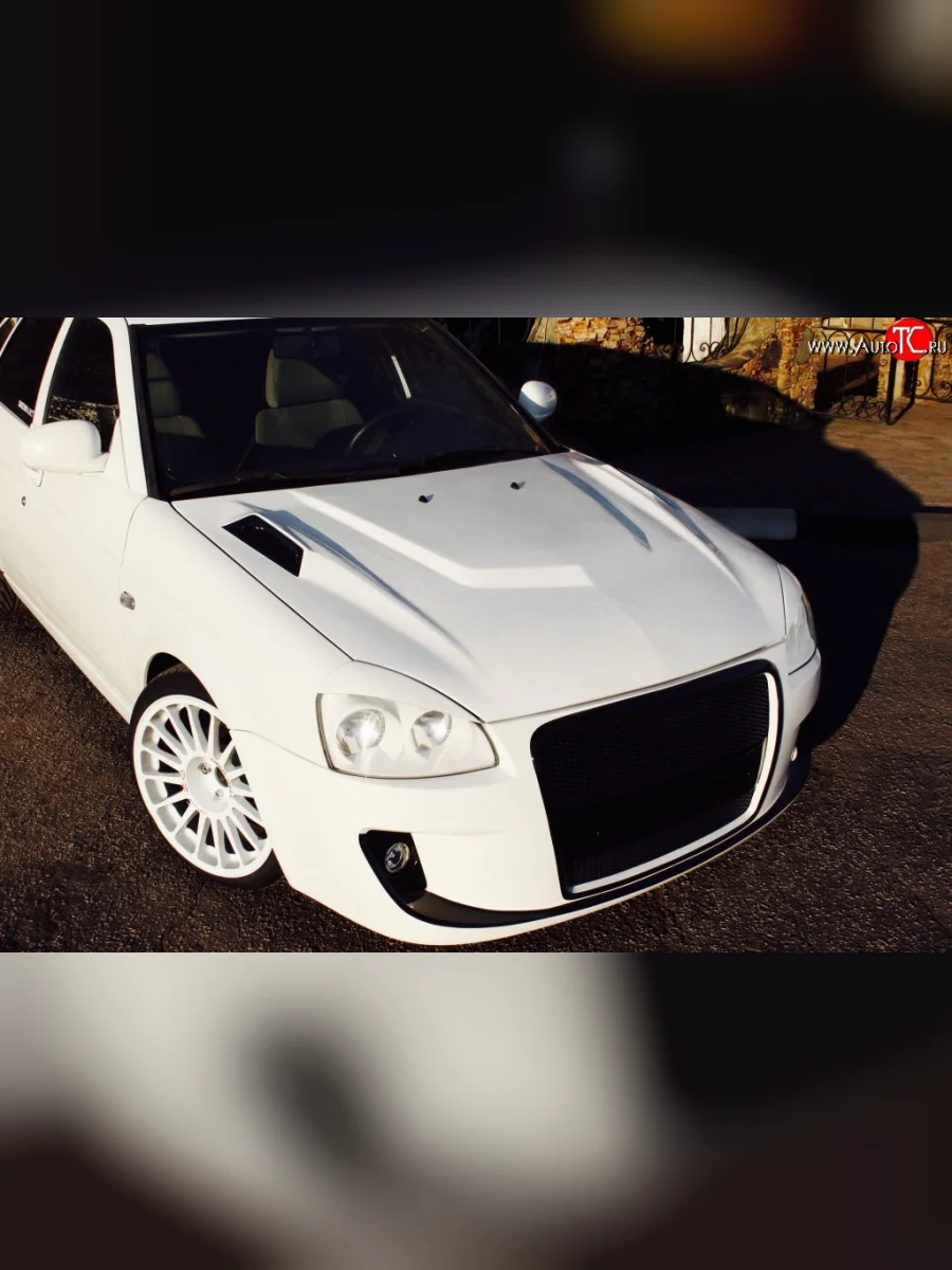 Пластиковый капот Я-Робот Лада ВАЗ Приора 2170 седан дорестайлинг (2007-2014) (Неокрашенный)  в Самаре Самарской области