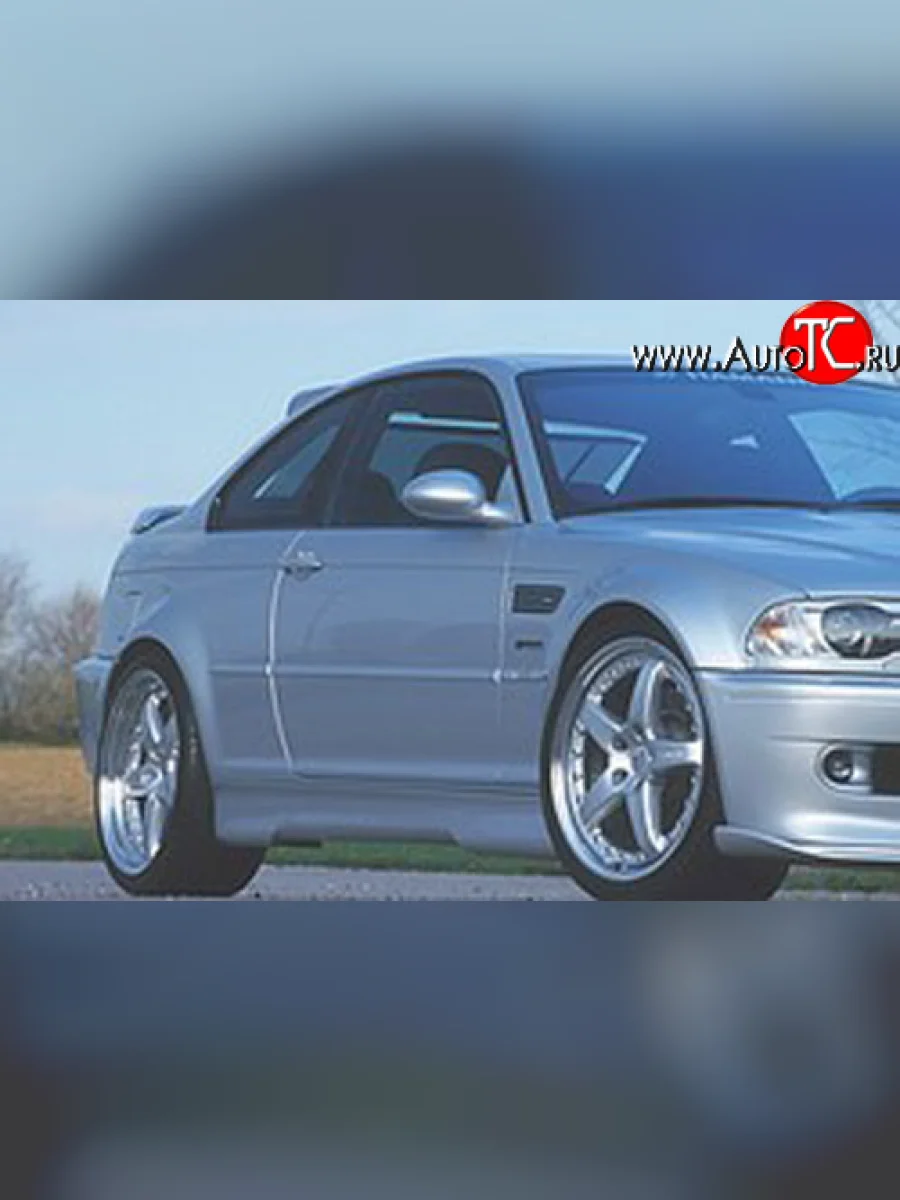 Пороги накладки CarZone BMW 3 серия E46 седан дорестайлинг (1998-2001)  в Воронеже Воронежской области