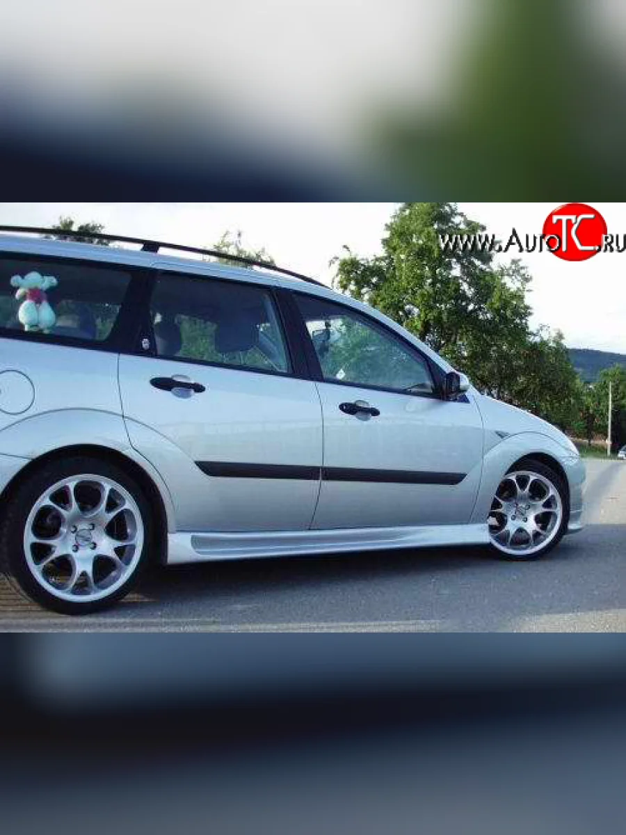 Пластиковые пороги Sport V2 Ford Focus 1 универсал дорестайлинг (1998-2002)  с доставкой в г. Керчь