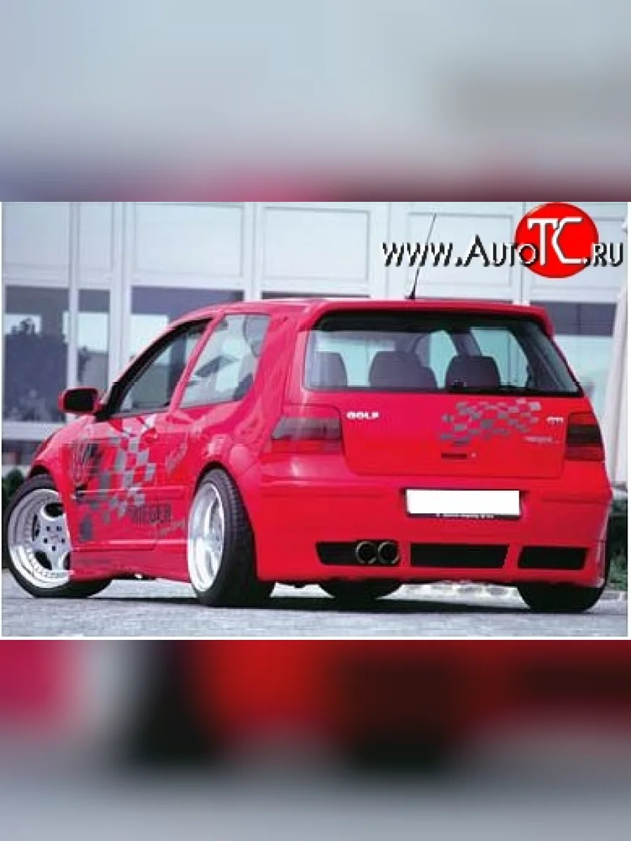 Накладка заднего бампера Sunrise Volkswagen Golf 4 Mk4 хэтчбэк 5 дв. (1997-2003)  в Воронеже Воронежской области