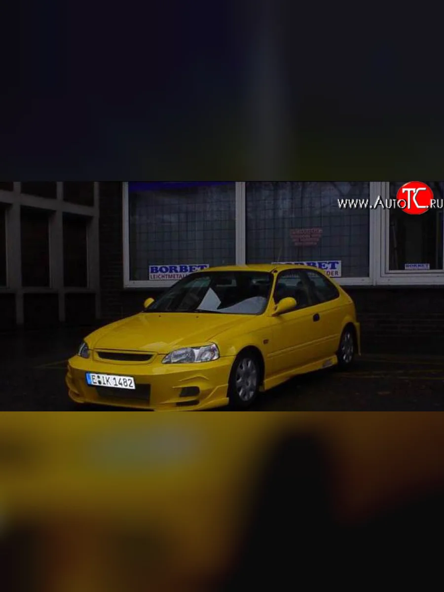 Передний бампер Racing Honda Civic ES седан дорестайлинг (2000-2003)  в Керчи Республика Крым