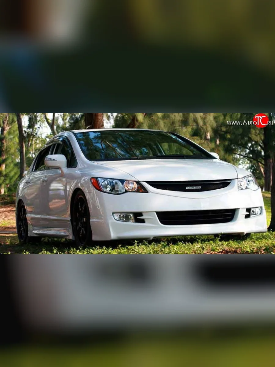 Решётка радиатора (без сетки) Mugen Honda Civic FD седан дорестайлинг (2005-2008)  в Самаре Самарской области