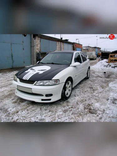 Юбка переднего бампера GT Style Opel Vectra B седан дорестайлинг (1995-1999)