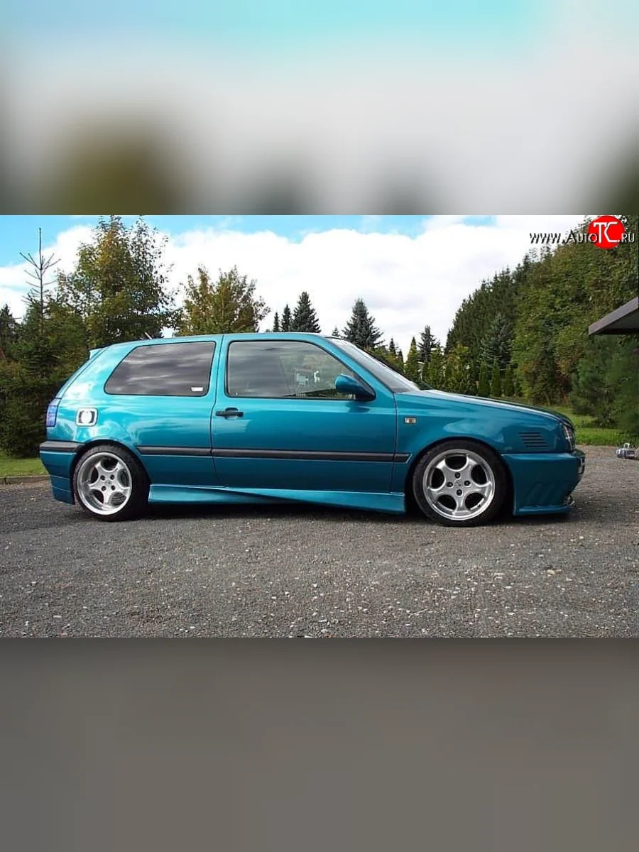 Пороги накладки Power Style Volkswagen Golf 3 Mk3 хэтчбэк 5 дв. (1991-1998)  в Самаре Самарской области
