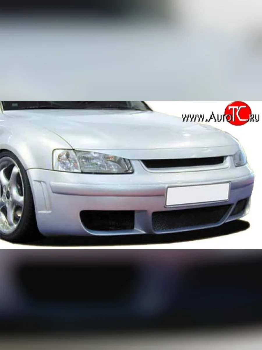 Длинная ресничка на фары Rieger Volkswagen Passat B5 седан дорестайлинг (1996-2000)  в Керчи Республика Крым