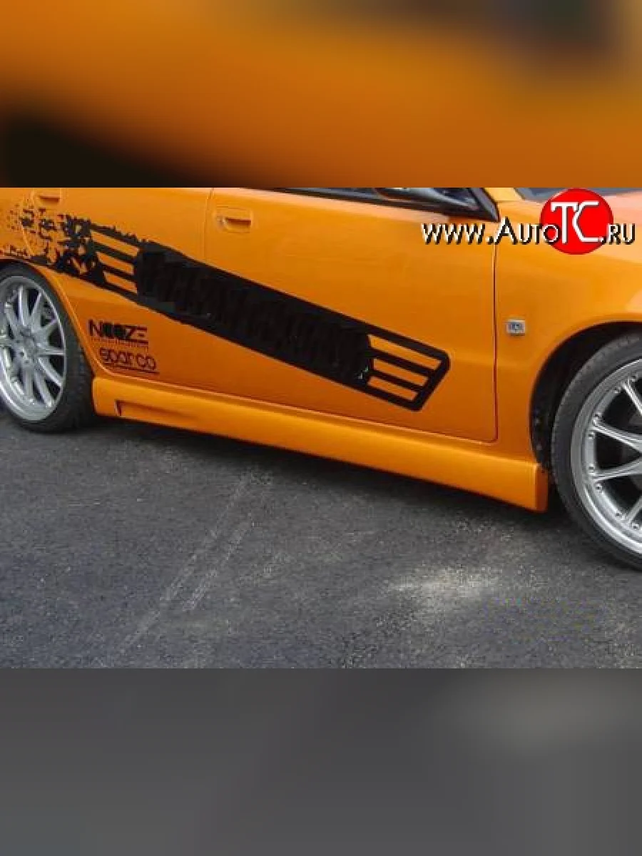 Пороги накладки Sport Volvo S40 VS седан рестайлинг (2000-2004)  в Воронеже Воронежской области